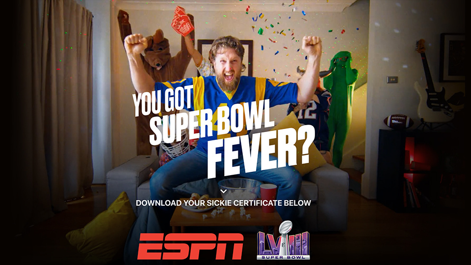 ESPN - Super Bowl Sickie Campaign