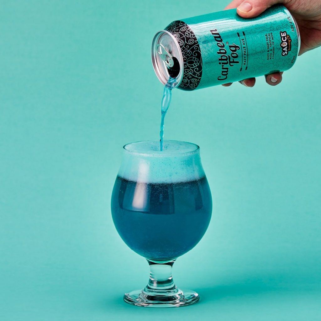 blue beer now we collide campaign