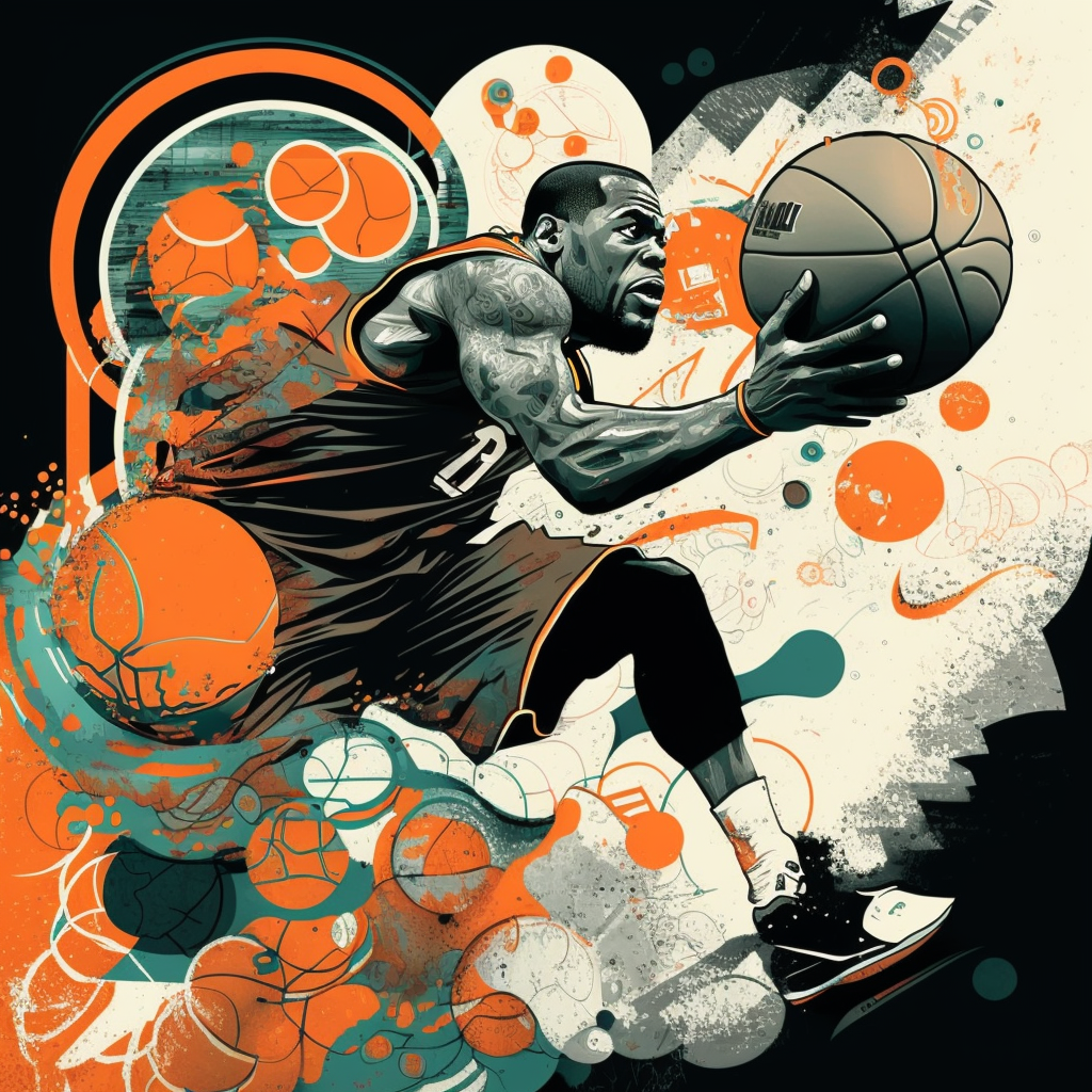 Bodge_lebron_james_dunking_a_basketball_in_a_collage_of_basketb_43e5057b-fbd6-41e3-af2c-1d9c99194503